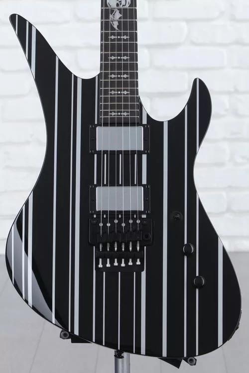 Schecter Synyster Gates Custom-S - Gloss Black with Silver Stripes