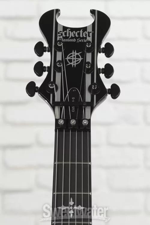 Schecter Synyster Gates Custom-S - Gloss Black with Silver Stripes